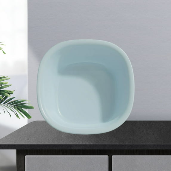 Ckraxd Washbasin Plastic Thickened Household Basin Multiple Colors Portable for Laundry Foot Washing Camping and Daily Use