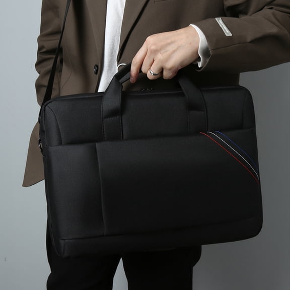 Ckraxd Waterproof Oxford Laptop Bag 15.6 Inch Business Briefcase with Adjustable Strap for Men and Women, Multi-Pocket Design for Work & Travel