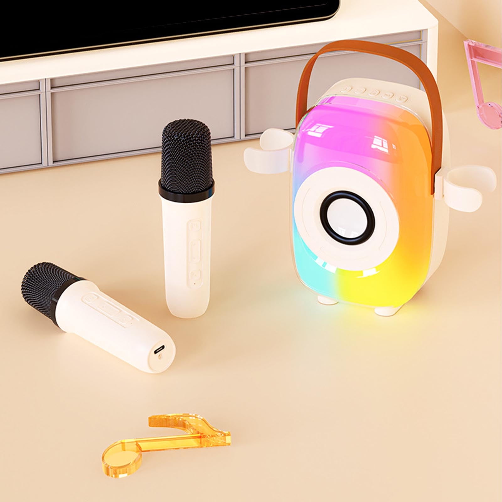 Ckraxd Wireless Bluetooth Karaoke Speaker with Microphone, All-in-One ...