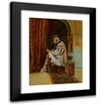 thumbnail image 1 of Clément Pujol de Guastavino 12x14 Black Modern Framed Museum Art Print Titled - An Arab Guardsman at Rest, 1 of 1