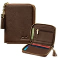 thumbnail image 1 of Claasico RFID Protection, Women's Ultra Slim Leather Bifold Wallet, Coffee, 1 of 8