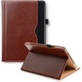 thumbnail image 1 of Claasico iPad 9.7 Case 2018/2017 (5th/6th Generation) iPad Case - Stand Folio Cover Case for Apple i Pad 9.7 inch, Premium PU Leather Business Slim Folding, Coffee, 1 of 7