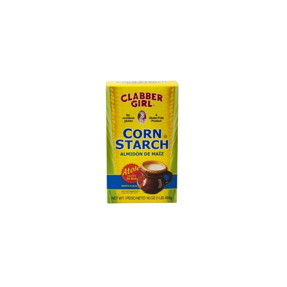 Clabber Girl 100% Pure Corn Starch 16 oz (Pack of 2)