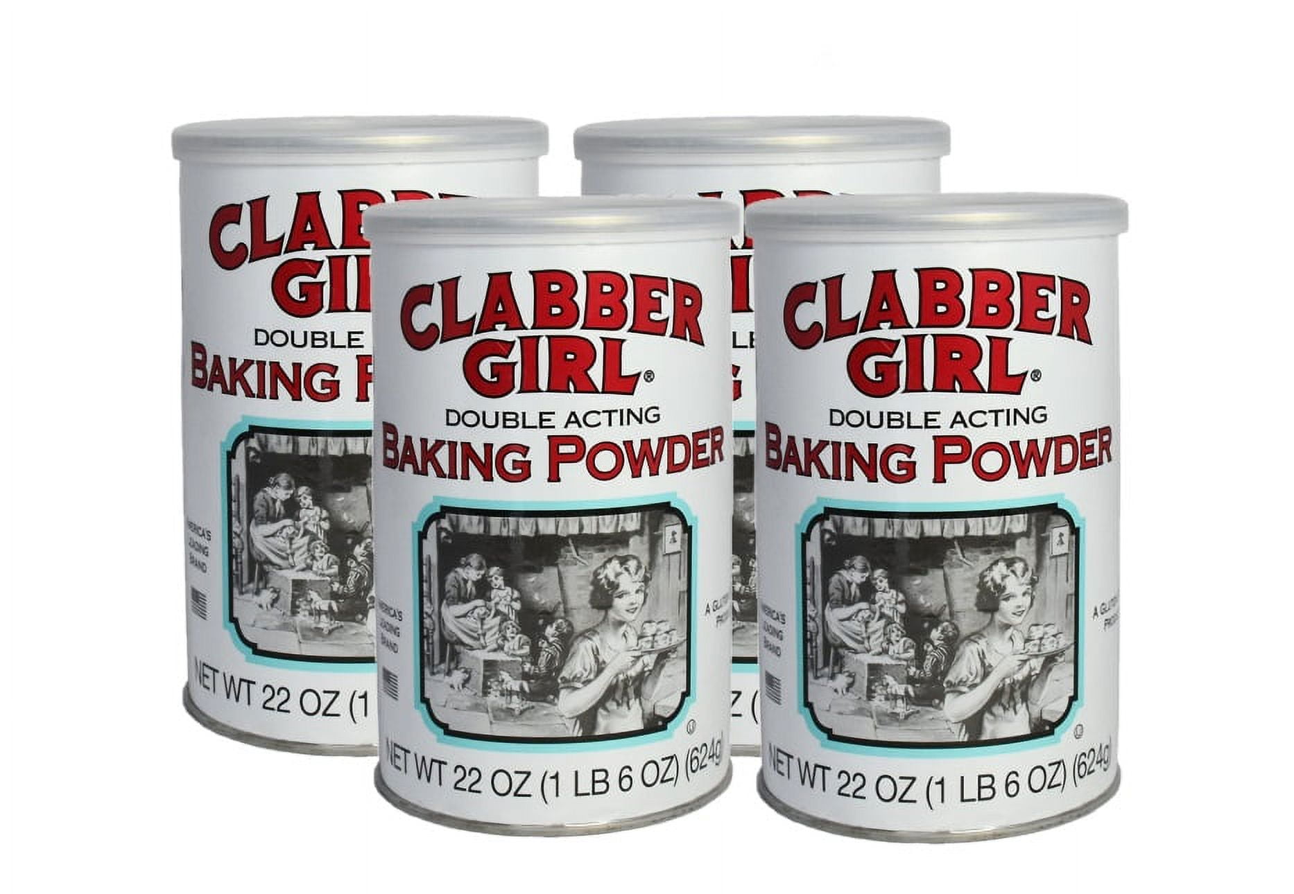 Clabber Girl Baking Powder, 22Ounce Packages (Pack of 4)