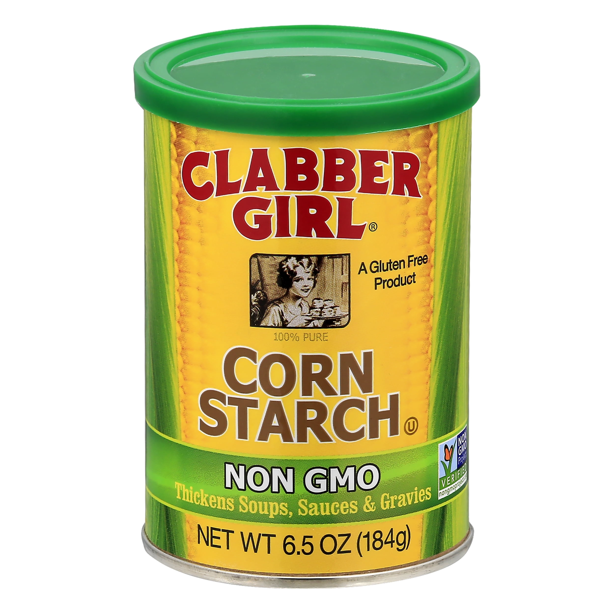 Clabber Girl Corn Starch, GlutenFree, Corn Starch Thickener, NonGMO, 6.5 oz