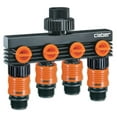thumbnail image 1 of Claber 8581 4Way Garden Hose Splitter Heavy Duty Water Hose Manifold Water Hose, 1 of 2