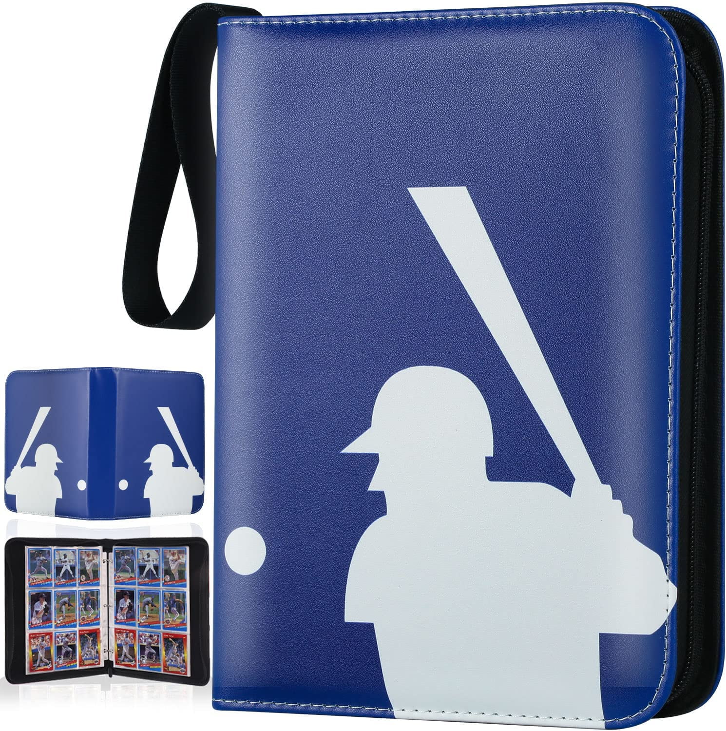 Clackibukvyz Card Binder 9 Pocket, Trading Card Binder for up to 900 Cards, Load Baseball Cards