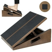 Clackibukvyz Wooden Slant Board, Slant Board for Calf Stretching with Non-Slip Pad