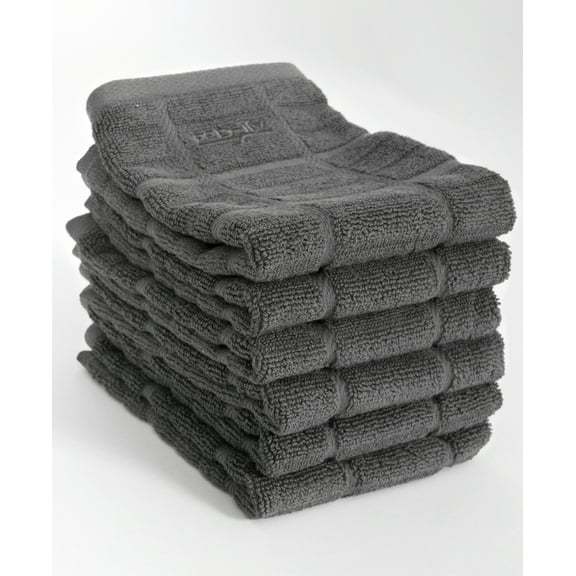 All-Clad Premium Solid Dish Cloth, 6-Pack, Pewter