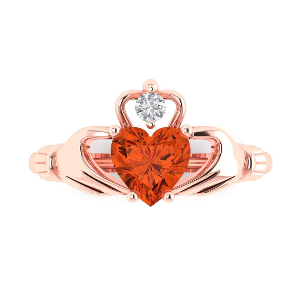 Custom Photo Heart Ring For Women - Stainless Steel With Cubic Zirconia, Personalized Jewelry Gift - View #2