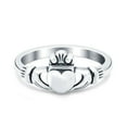 thumbnail image 1 of Claddagh Promise Ring 925 Sterling Silver Ring Size 4, 1 of 6