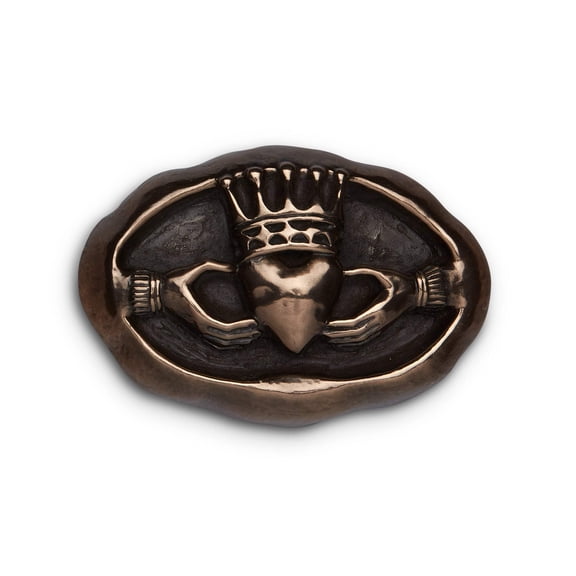 Claddagh Ring Emblem Bronze Wall Plaque