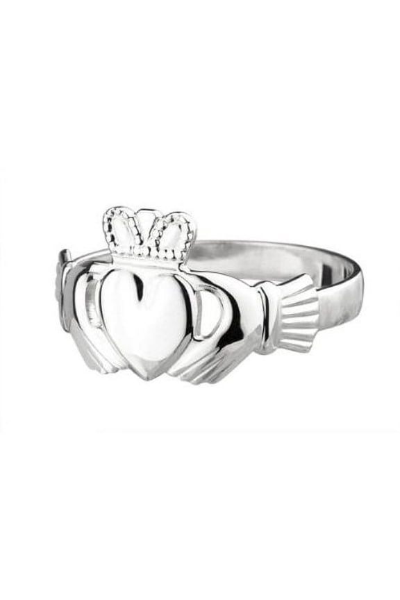 Claddagh Ring Ladies Medium Standard Sterling Size 5