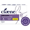 thumbnail image 1 of Claene Organic Cotton Cover Pads Natural Sanitary Napkins with Wings, 1 of 6