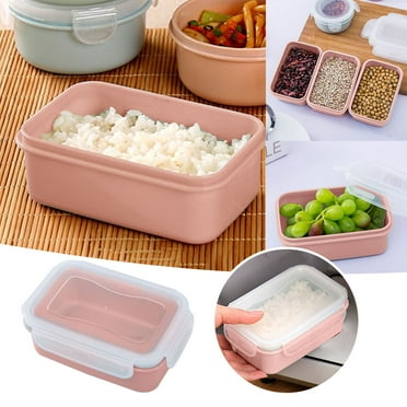 Claerance! Storage Containers Under $1 Simple Refrigerator Preservation Box Small Lunch Box Kitchen Lunch Box Plastic Storage Box Sealed Box for Lunch Kitchen Arrangement