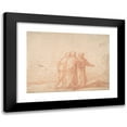 thumbnail image 1 of Claes Cornelisz. Moeyaert 24x19 Black Modern Framed Museum Art Print Titled - The Road to Emmaus (17th Century), 1 of 5