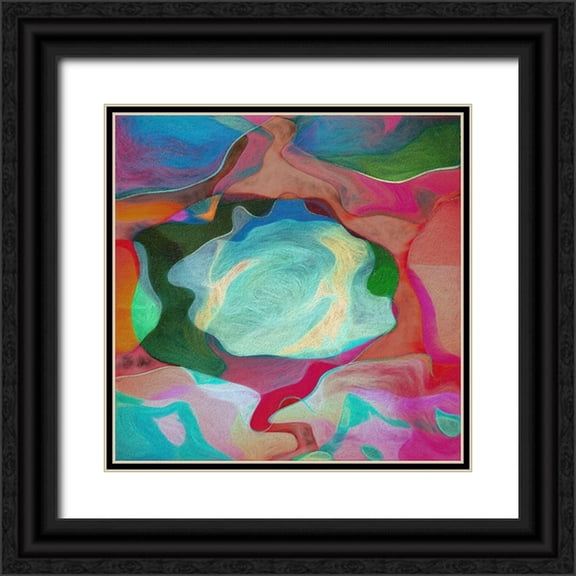 Claes, Gilbert 12x12 Black Ornate Wood Framed with Double Matting Museum Art Print Titled - Fervet Opus