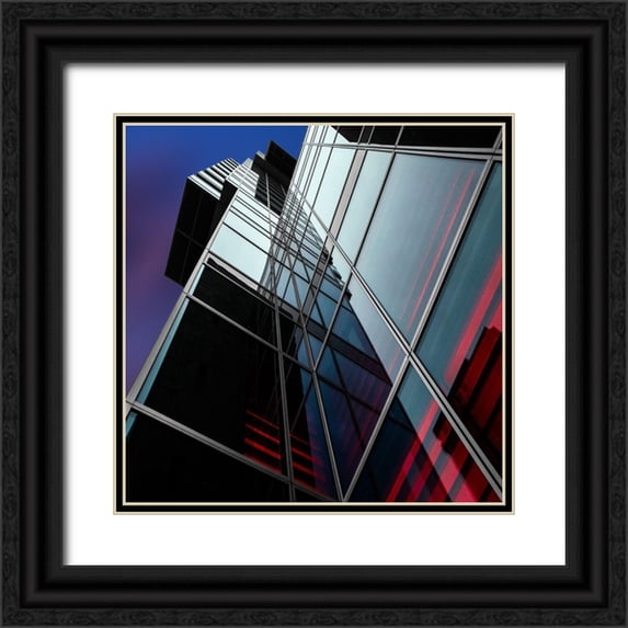 Claes, Gilbert 12x12 Black Ornate Wood Framed with Double Matting Museum Art Print Titled - Mirror Wall