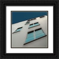 thumbnail image 1 of Claes, Gilbert 12x12 Black Ornate Wood Framed with Double Matting Museum Art Print Titled - Ten Little Windows Ii, 1 of 4