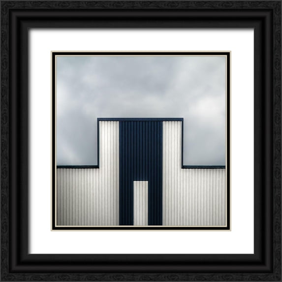 Claes, Gilbert 12x12 Black Ornate Wood Framed with Double Matting Museum Art Print Titled - The Tetris Factory
