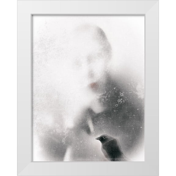 Claes, Gilbert 12x14 White Modern Wood Framed Museum Art Print Titled - The Angry Bird...