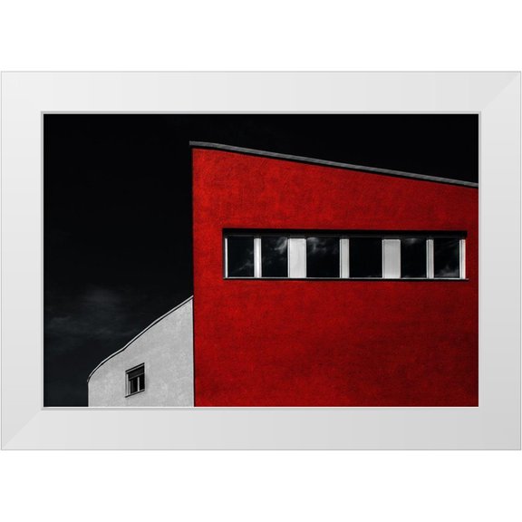 Claes, Gilbert 14x11 White Modern Wood Framed Museum Art Print Titled - Hall House