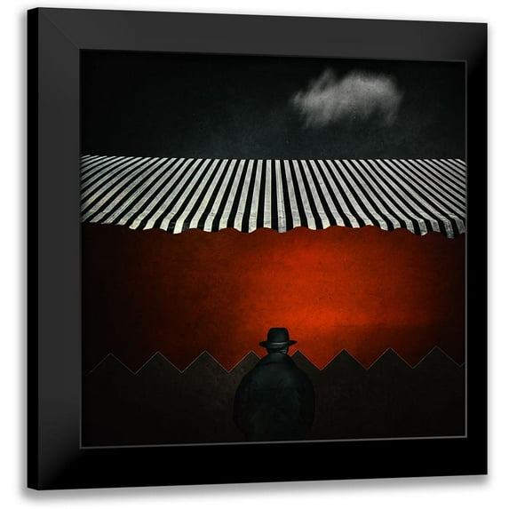 Claes, Gilbert 15x15 Black Modern Framed Museum Art Print Titled - Life Is A Circus