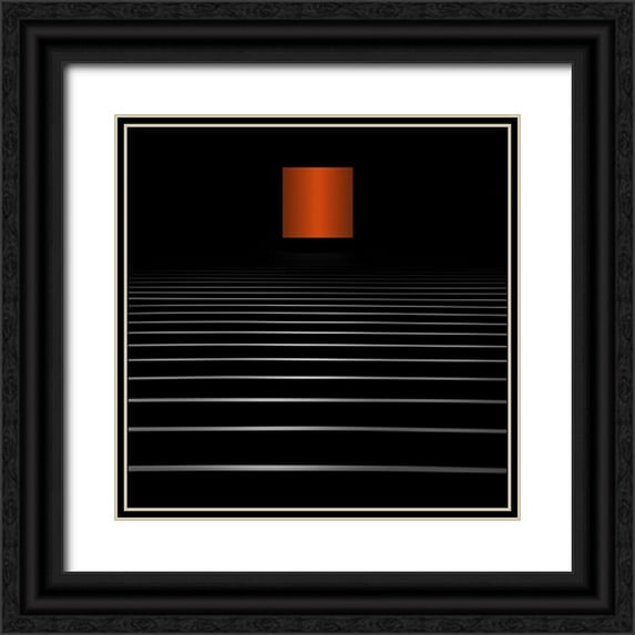 Claes, Gilbert 20x20 Black Ornate Wood Framed with Double Matting Museum Art Print Titled - Alta Quadratum