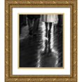 thumbnail image 1 of Claes, Gilbert 20x23 Gold Ornate Wood Framed with Double Matting Museum Art Print Titled - Walking In The Rain, 1 of 4