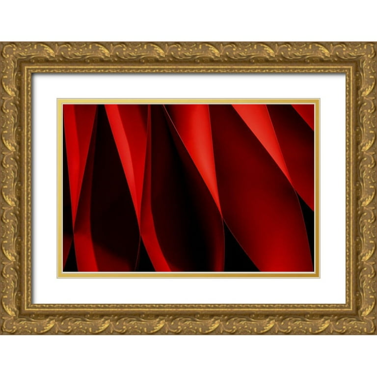 Claes, Gilbert 24x17 Gold Ornate Wood Framed with Double Matting