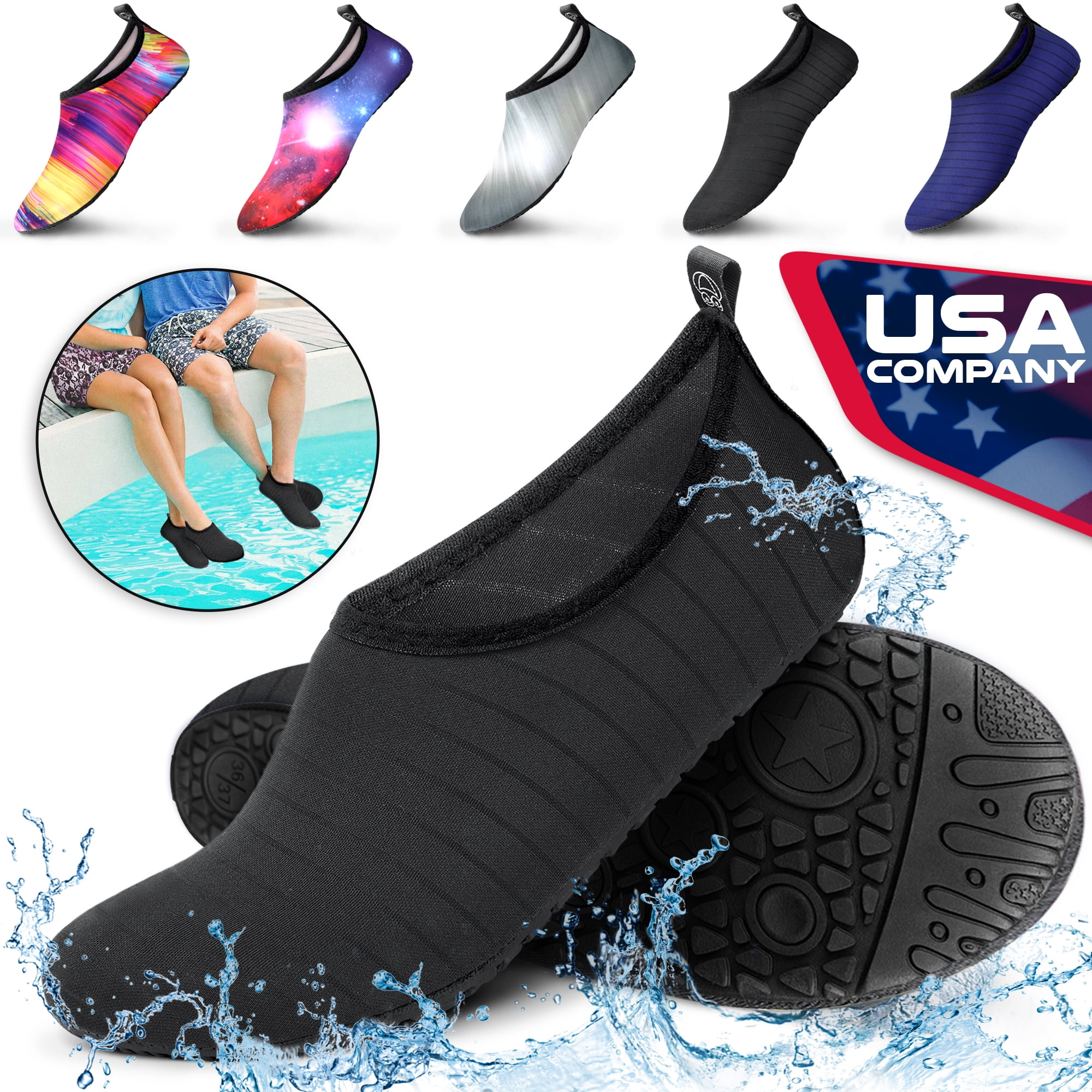 Claev Water Shoes for Men & Women / Aqua Socks / Barefoot Skin