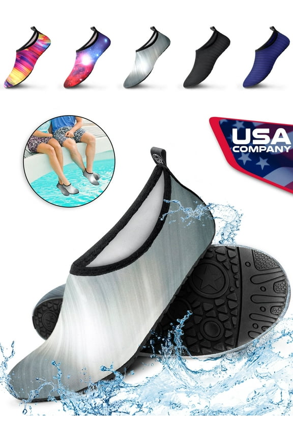 Water Shoes for Men & Women, Lightweight & Quick-Dry Aqua Socks, Barefoot Skin Shoes for Beach, Swimming & Outdoor Activities