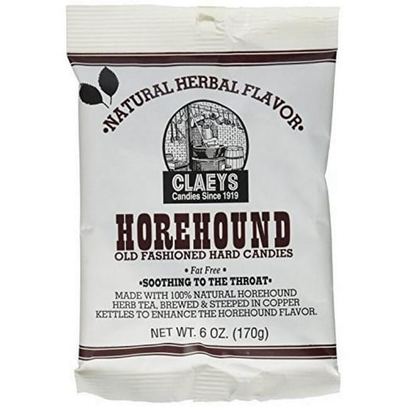 Claey's Old Fashioned Horehound Hard Candies, 6 Oz.