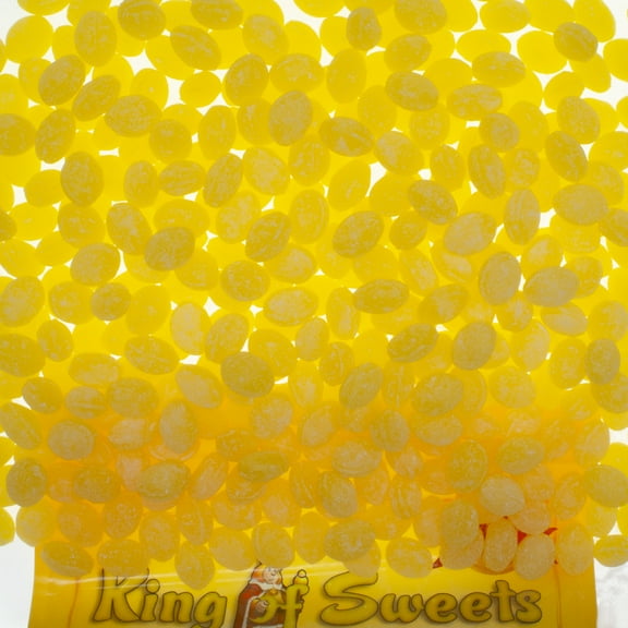 Claey's Sanded Lemon Drops 5 Pounds Old-Fashioned Hard Candy in a Resealable King of Sweets Bag