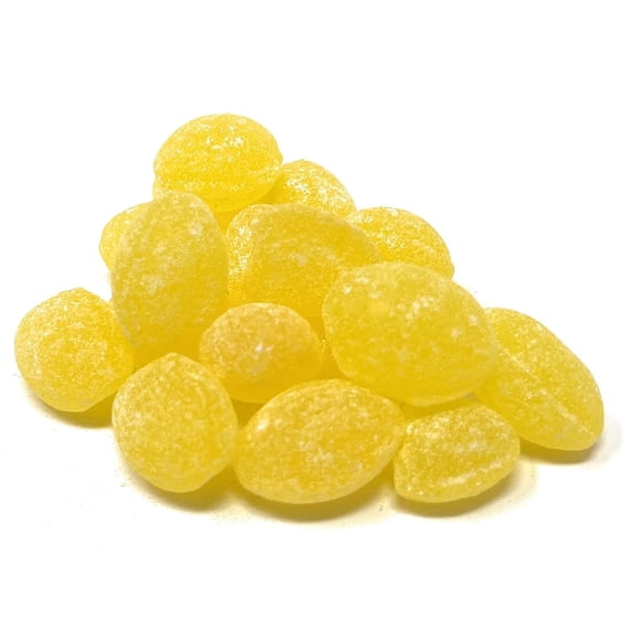 Claey's Sanded Lemon Drops Hard Sour Candies - Old Fashioned Lemon Flavored Sweets - 1 Pound - Bulk Packaging