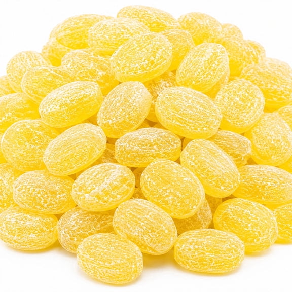 Claey's Sanded Sugar Hard Candy Lemon Drops 2 lbs. No Known Allergens Gluten Free