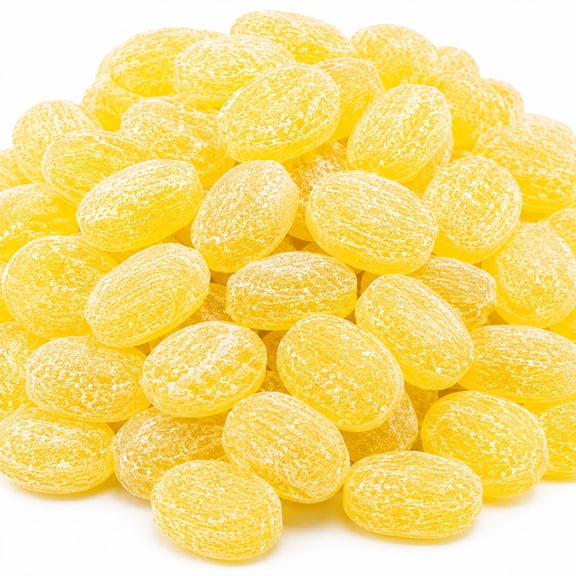 Claey's Sanded Sugar Hard Candy Lemon Drops 2 lbs. No Known Allergens Gluten Free