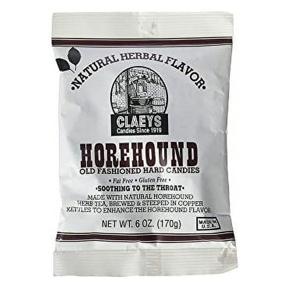 Claeys Horehound Hard Candy, 6 oz (Pack of 3)