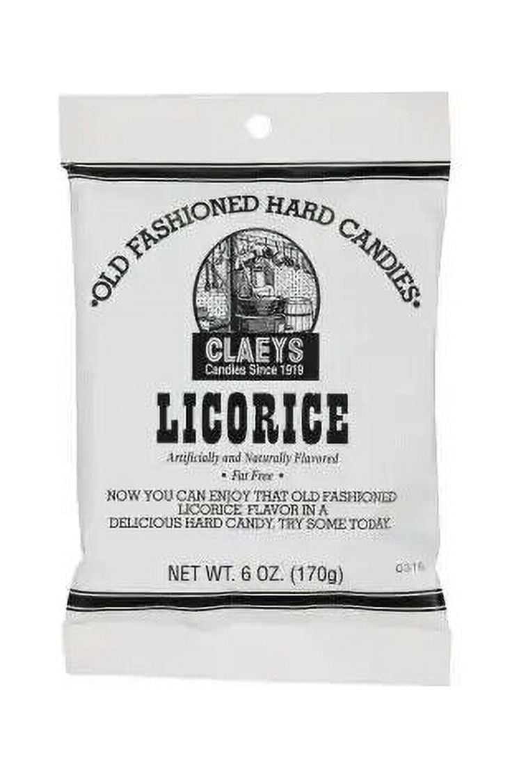 Claeys Licorice Old Fashioned Hard Candy 4 PACK 6oz Bags FREE SHIPPING