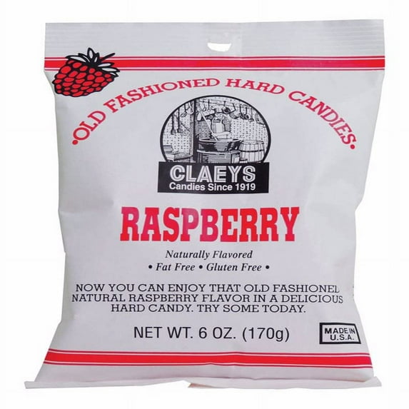 CLAEYS Old Fashioned Raspberry MFF30 Hard Candy 6 oz.