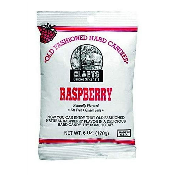 Claeys 9607425 Old Fashioned Raspberry Hard Candy, 6 oz