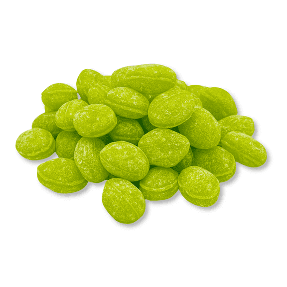 Claeys Sanded Green Apple Drops Hard Candy - 1 lb