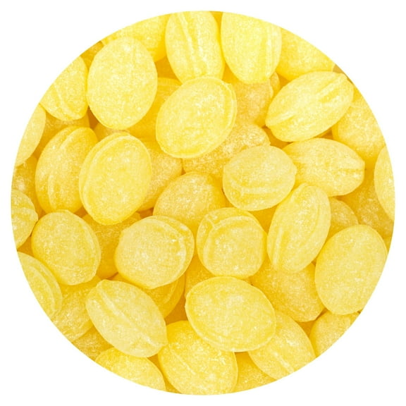 Claeys Sanded Lemon Drops, 5 Pound Bulk Bag (Approx 360 Pieces), Hard Sour Candy, Lemon Flavored Candy