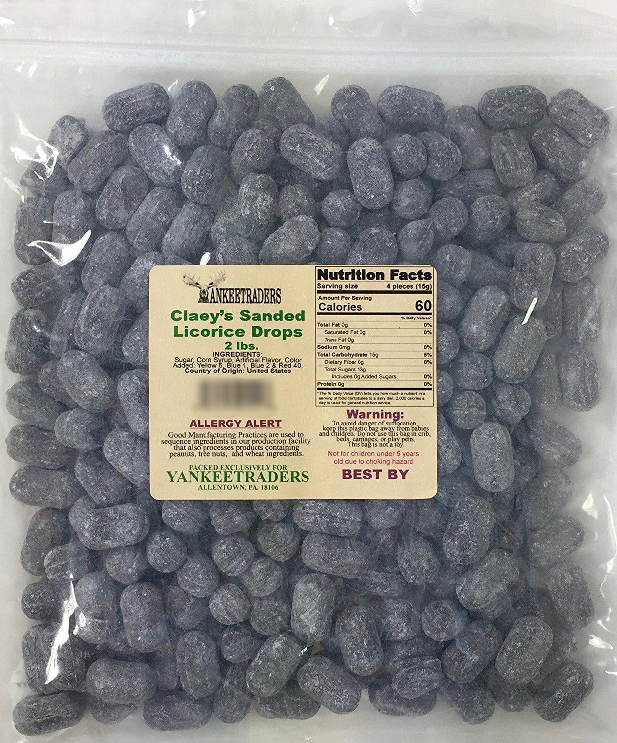 Claeys Sanded Licorice Candy Drops 4 lbs.