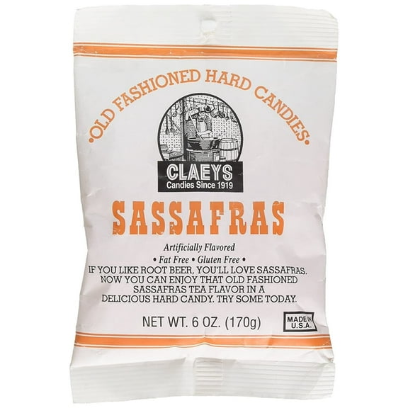 Claeys Sassafras Old Fashioned Hard Candy 2 PACK 6oz Bags FAST SHIPPING