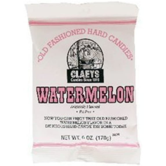 Claeys Watermelon Drops 6 Oz - 12 Unit Pack