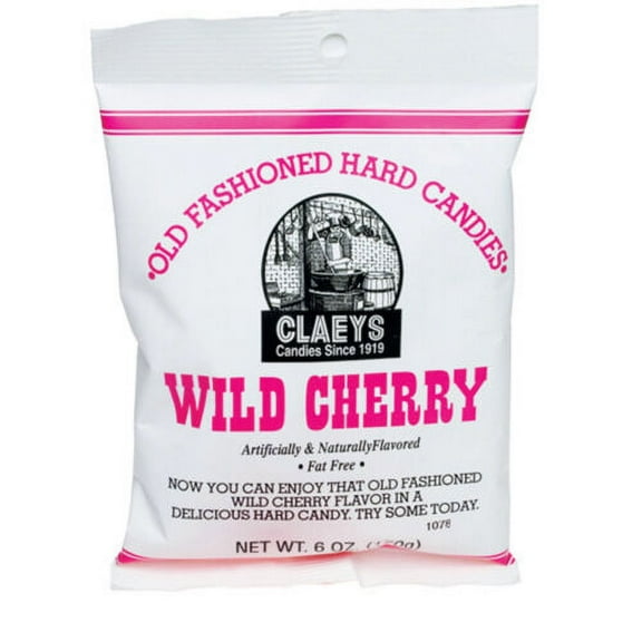 Claeys Wild Cherry Old Fashioned Hard Candy 4 PACK 6oz Bags FREE SHIPPING