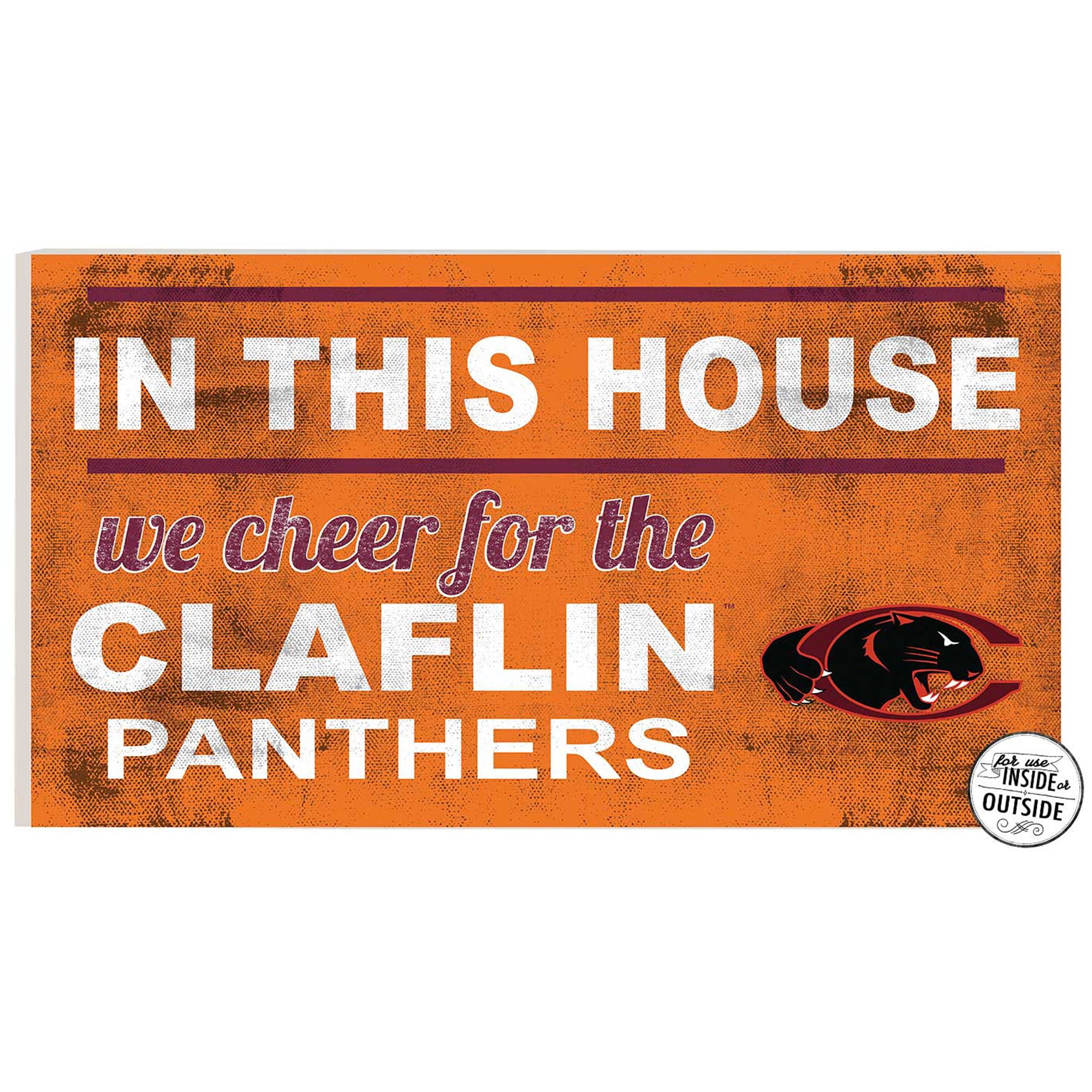 Claflin Panthers 11 x 20 IndoorOutdoor Esta Casa Sinal