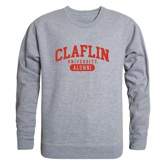 Claflin University Panthers Alumni Fleece Sweatshirt, Heather Grey - Small