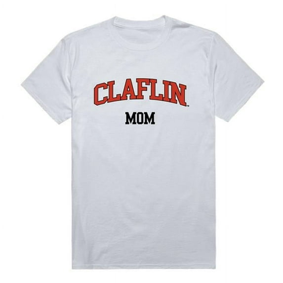 Claflin University Panthers College Mom Short Sleeve T-Shirt, White - Large